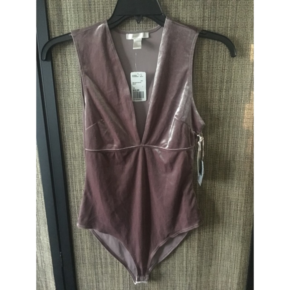 Velvet body suit
